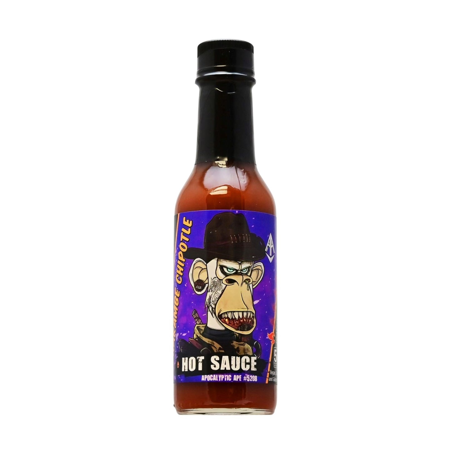 Apocalyptic Ape #5208 Harambe Chipotle Hot Sauce