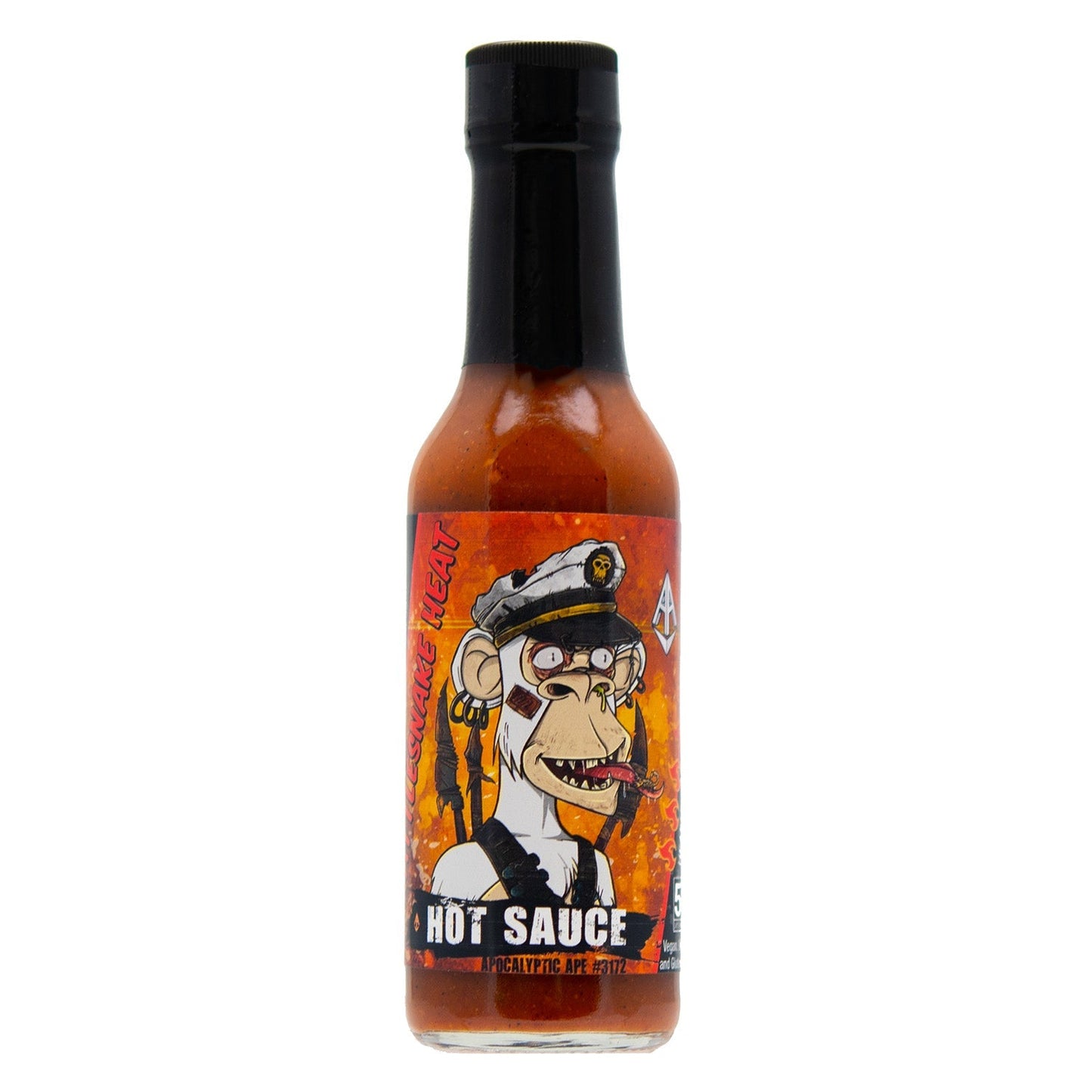 Apocalyptic Ape #3172 Rattlesnake Heat Hot Sauce