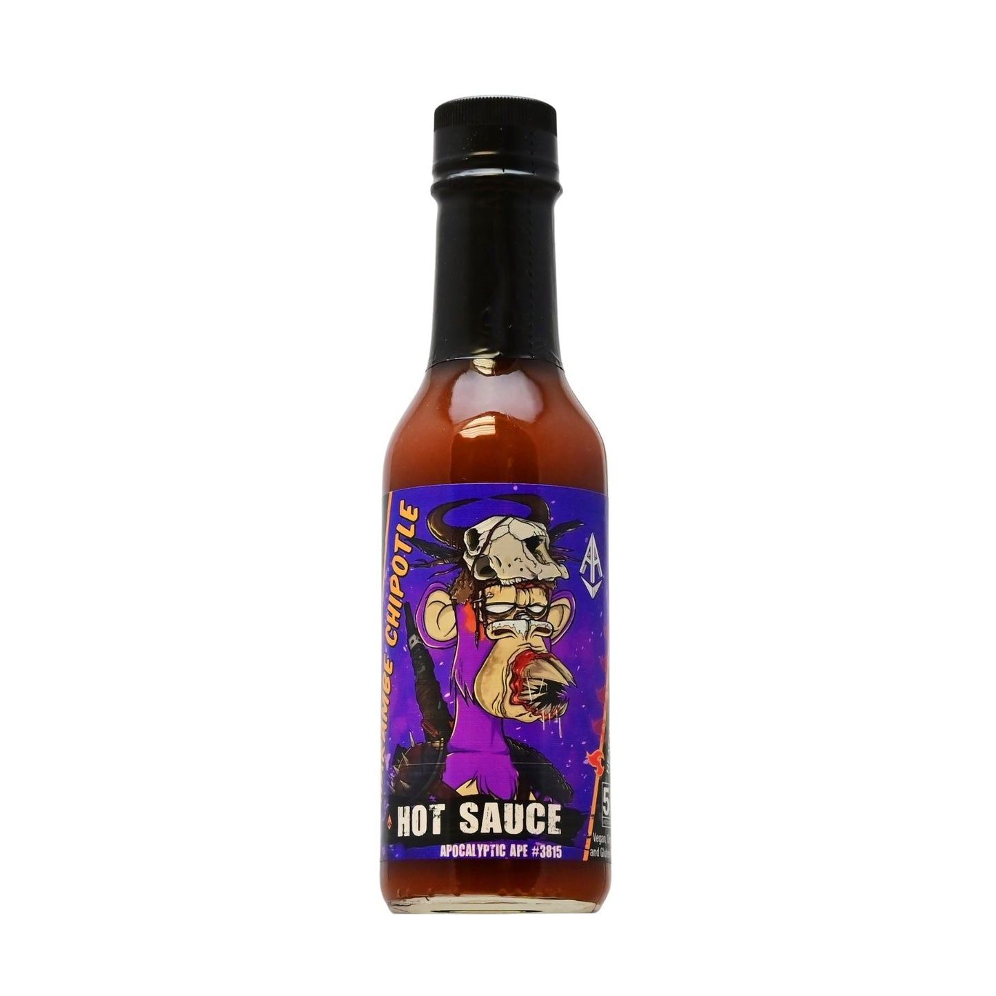 Apocalyptic Ape #3815 Harambe Chipotle Hot Sauce