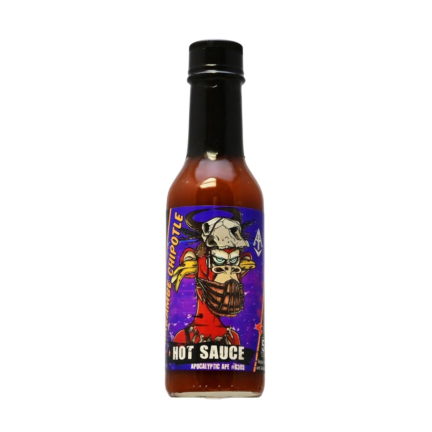 Apocalyptic Ape #8305 Harambe Chipotle Hot Sauce