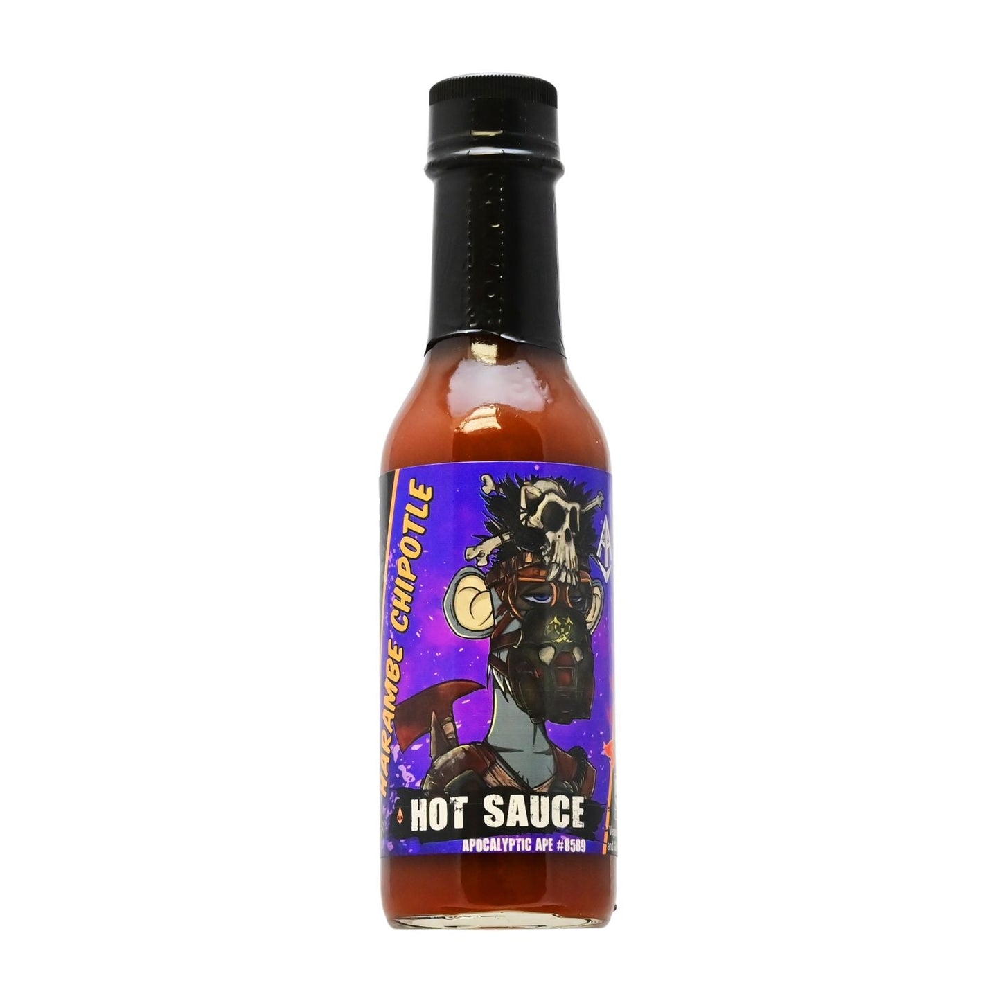 Apocalyptic Ape #8589 Harambe Chipotle Hot Sauce