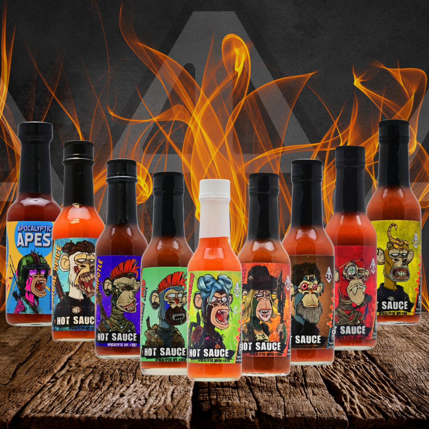 Apocalyptic Apes Hot Sauces